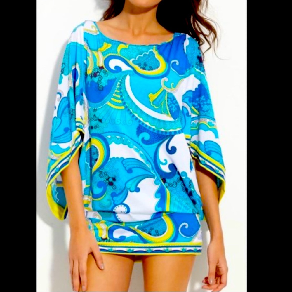 Trina Turk size S Ipanema
Paisley Kaftan Tunic dress
